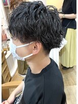 ギフト ヘアー サロン(gift hair salon)&nbsp;【ゆるめメンズ波巻きパーマ】原口健伸