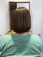 ストーリー(STORY)&nbsp;艶髪ストレートエステでまとまりの良いボブスタイルに。