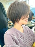 ショートヘア/前髪あり/髪質改善/白髪ぼかし/阪急豊中