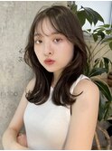 ザクザクレイヤーカット巻き方簡単ミディアムロング韓国渋谷