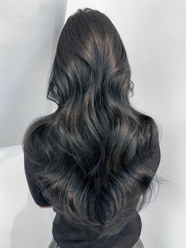 アイティーバイアルバム 八王子店(IT by ALBUM) くびレイヤーアッシュブラックレイヤーロング美髪_ba502611