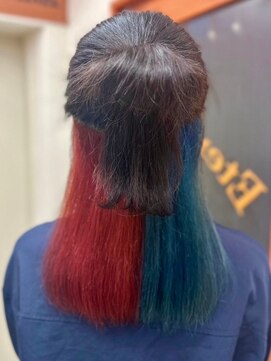 エターナルバイマティーナ(Eternal by MATINA) 【赤×水色　ツートン推しカラー】20代30代40代50代