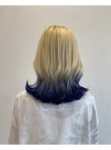 グラデーションカラーラベンダーブルー