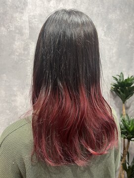 ロア(LQQA) #グラデーションカラー#デザインカラー#個性的カラー#イヤリング