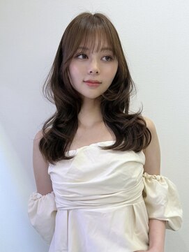 ハピネス 梅田茶屋町店(HAPPINESS) 韓国風/レイヤーカット/顔周り/顔まわり/髪質改善/ベージュ