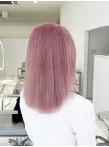 10代20代ブリーチハイトーンピンクカラー