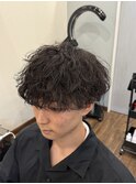 波巻きパーマ