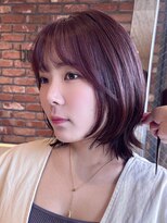 ボコカ(bococa)&nbsp;【macana指名】丸みくびれボブレイヤー暖色ピンクブラウン