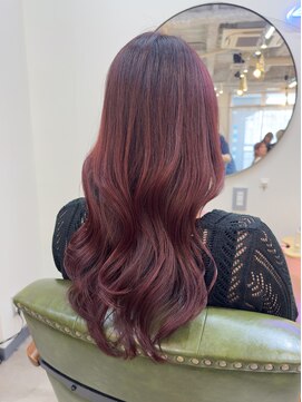 ヒョンミョン ライズバイレボ 柏西口店(hyon myon/RISEbyREVO) ボルドーカラー/くびれヘア/ブリーチなしカラー