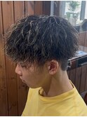 大分メンズマッシュメンズカットツイストスパイラルパーマ