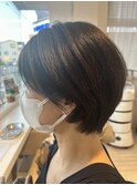 大人ショート/暗髪