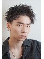 オーシャントーキョー ホワイト 原宿(OCEAN TOKYO WHITE)&nbsp;暗めカラーアップバングツーブロックショート