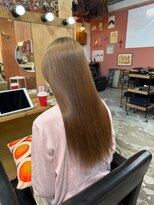 チャプター 問屋町(chapter)&nbsp;髪質改善トリートメントミルクティベージュ韓国ヘアダブルカラー