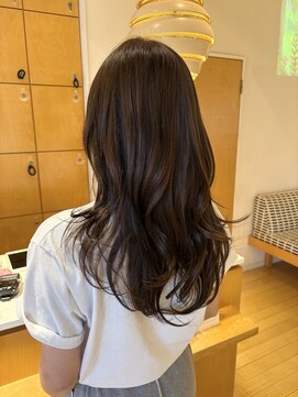 オーガニックエコ 川越(organic+eco) 20代30代春韓国レイヤーカット/イルミナカラーブラウン/髪質改善