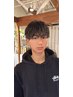 メンズカット+パーマ ¥16900波巻きパーマ ツイスパ タテオチ