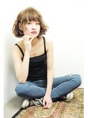 [Laulea★女性限定サロン]ナチュラルクセ毛風BOB