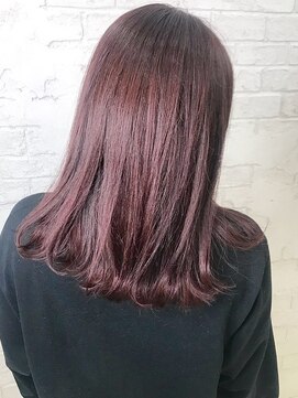 プライズ 池袋店(prize) カシスカラーチェリーレッドワンカールダークブラウン透明感4007