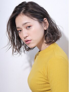 アルバム 銀座(ALBUM GINZA) ふわボブ_外ハネボブアッシュブラウンネオウルフ_47071