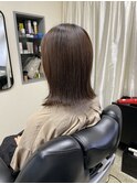 ミディアム外ハネパツっとボブ