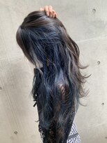 ディア(.eer)&nbsp;【.eer/ディア】ブルーアッシュ×ネイビーブルー/心斎橋