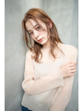 オースティン 登戸向ケ丘遊園(AUSTIN) 大人かわいい前髪セシルカットココアブラウンフリンジウェーブ