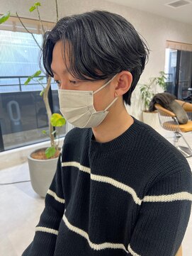 オリ 仙台(Oli) 20代～30代刈り上げ無しメンズトレンドセンターパート［仙台］