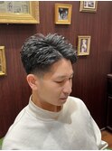7.3ツーブロックアップバングスタイル～アイロンパーマ～