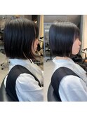 ショートボブ ショートヘア ボブ 髪質改善 柏 縮毛矯正 学割U24