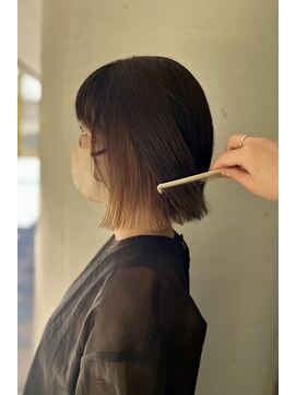 シュク 高円寺(SYUK) 切りっぱなしボブ/インナーカラー【SYUK 高円寺 中野】