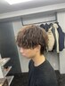 スタイリスト　カットシングルカラーパーマ￥17900  学割有り