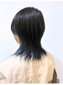 ウルフカット＋インナーカラー