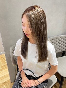 ジルバイジアン(JILL by GIEN) コントラストハイライトセミロング