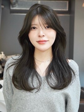 オルセン(OLSEN) ハイレイヤー/ミディアム・ロング/20代/30代/オリーブグレージュ