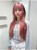 2ブリーチでできるピンクベージュ