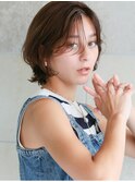 ウェーブ/レイヤーボブ/暗髪/大人可愛い