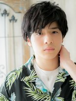 メンズヘア ビーセカンド 草加店(MENS HAIR B-2)&nbsp;20代30代アッシュブラック韓国フェザーマッシュY草加