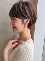 アフロート ルヴア(AFLOAT RUVUA) みね.ふわっとマッシュショートで可愛い♪30代40代小顔新宿面長