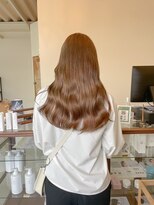 マインドヘアー(MiND HAiR) キャラメルベージュ_艶ウェーブロング_ 68