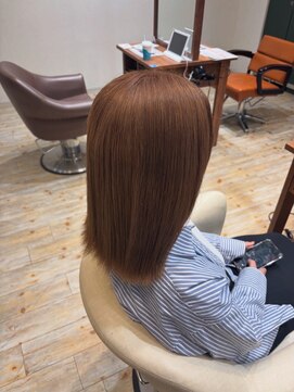 アルコ(Arco) オレンジブラウン◎切りっぱなしボブ/ストレート/髪質改善