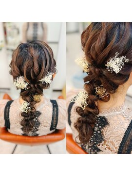 W’d BELL品川駅前店 ヘアセット/ヘアメイク/ヘアアレンジ/着付け専門店 編みおろし