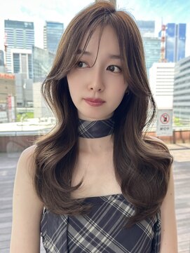 バイオレットジェム(Violet`jem) ロングレイヤー似合わカット顔まわりカット韓国ヘア