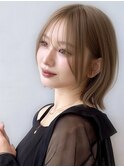 Say.切りっぱなしボブ韓国ボブボブレイヤーヘーゼルグレージュ