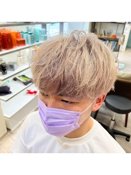 ハイレート ウニクス川越店(Hairate) 【Hairate本川越】ホワイトシルバーメンズカラー