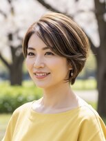 レヴィア(REVIA)&nbsp;白髪ぼかしハイライトブリーチミルクティーベージュ