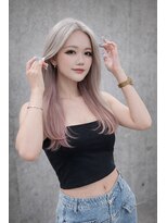 アグ ヘアー ロジェット 松本桐店(Agu hair rojet)&nbsp;ホワイトベージュ×ホワイトピンクインナー