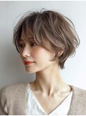 くびれショート白髪ぼかしカラー３０代４０代５０代６０代