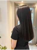 顔まわりカット×ロングレイヤー