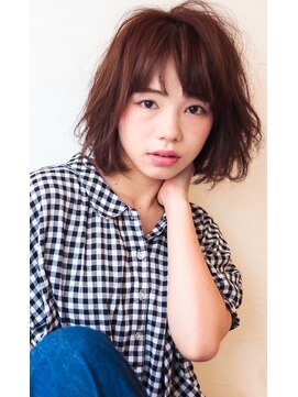 ウィービーパセリ atre川越店(WE BE PARSLEY) 【PARSLEY】無造作ウェーブ小顔可愛いショートボブ