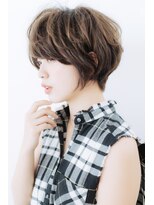 アリエッタ(aRietta)&nbsp;【aRietta/銀座】大人かわいいモーブカラー小顔耳かけボブ