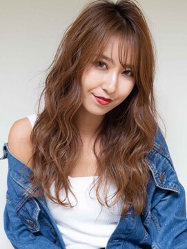 ロンド ルージュ 銀座店(Lond rouge) ゆるふわウェーブのシースルーバング【金野航希】